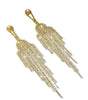 Full Rhinestone Tassel High-grade Luxury Style Earrings