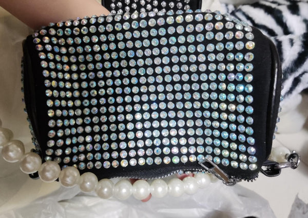 Stylish Shiny Rhinestone Crossbody Bag