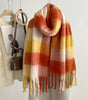 New Mohair Plaid Scarf For Women