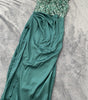 New Green Sequins Long Sleeveless Fashion One-piece Long Evening Dress