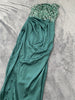 New Green Sequins Long Sleeveless Fashion One-piece Long Evening Dress