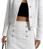 Women's Fashion Plaid Button Jacket