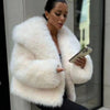 Women's Fluffy Casual Fox Fur Jacket Women's Clothing