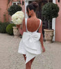 Women's Pearl Bow Fashion Slim Fit Skirt