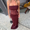 Y2K Lace Suspender Maxi Dress – Sexy Party & Evening Wear for Women