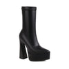Women's Thick Heel Super High Heel Platform Booties