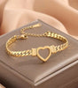 Personalized Titanium Love Necklace & Bracelet – Non-Fading Jewelry for Women