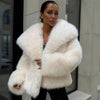 Women's Fluffy Casual Fox Fur Jacket Women's Clothing