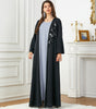 3803 Middle East Arab In Stock Applique Cardigan Skirt