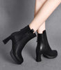 Weiche Leder High Heel Stiefel Weibliche Plus Samt Echtes Leder
