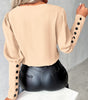 Fashion V-Neck Long Sleeve Blouse