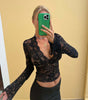 Lace Bottom Shirt-Women's Fashionable Lace Bottoming Shirt Top