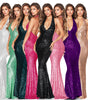 European And American Skirt Summer Women's Deep V Halter Backless Dress