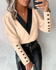 Fashion V-Neck Long Sleeve Blouse