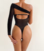 Women's One-shoulder Sleeve Body-shaping Corsets Push Up Chest Underwear