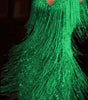 Tassel  Elegant Deep V Camisole Gown Dress For Women