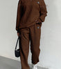 Women's Jacquard Sweater & Trousers Set