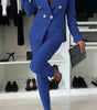 New European And American Women's Clothing Pure Color All-matching Casual Suit