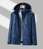Unisex Printed Hooded Windbreaker – Waterproof, Windproof Zip-Up Jacket