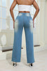 Modische Jeans mit hoher Taille und Rissen