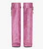 Round Toe Rhinestone Lock Knee-High Wedge Boots