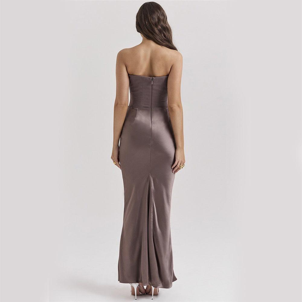 Slim Tube Top Dress – Sexy Backless Bandeau.