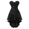 Classic Flounce Body Shaping Two-piece Suits Long Dress