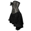 Classic Flounce Body Shaping Two-piece Suits Long Dress