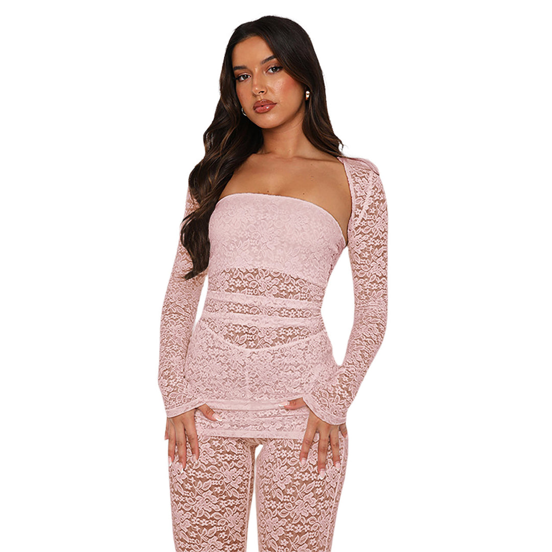 The Riviera Lace Three-Piece Set