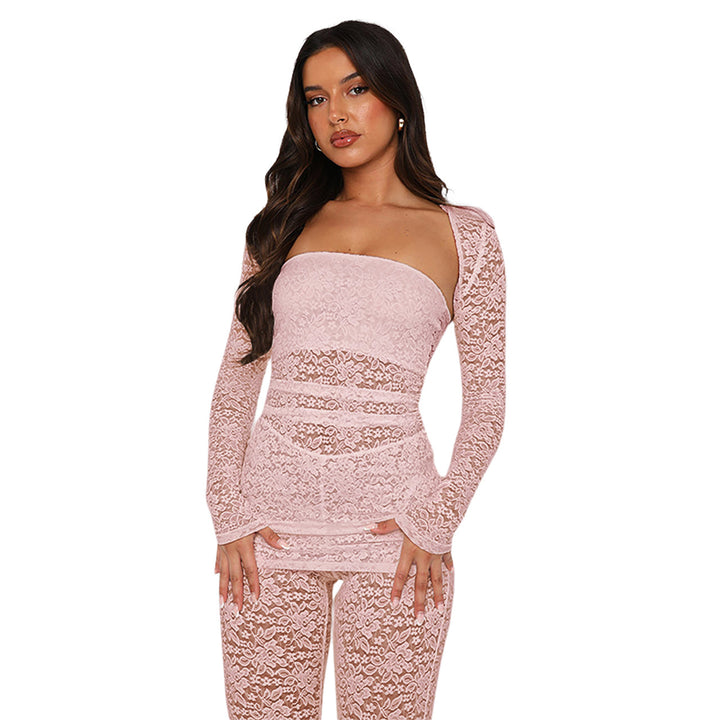 The Riviera Lace Three-Piece Set