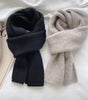 All-match Knitted Scarf For Women Pure Color Warm Keeping Small Scarf