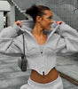 Women's Zipper Cardigan Hoodie Jacket