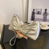 High-grade Waist Bag Silver Underarm Bag Shoulder Crossbody