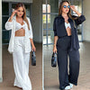Casual Loose Trousers Women's Shirt Fashion Suit