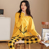 Pajamas Set Women Cute Cartoon Print Sleepwear 2 Piece Lounge Sets