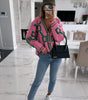 Lockere Strickjacke mit Fledermausärmeln