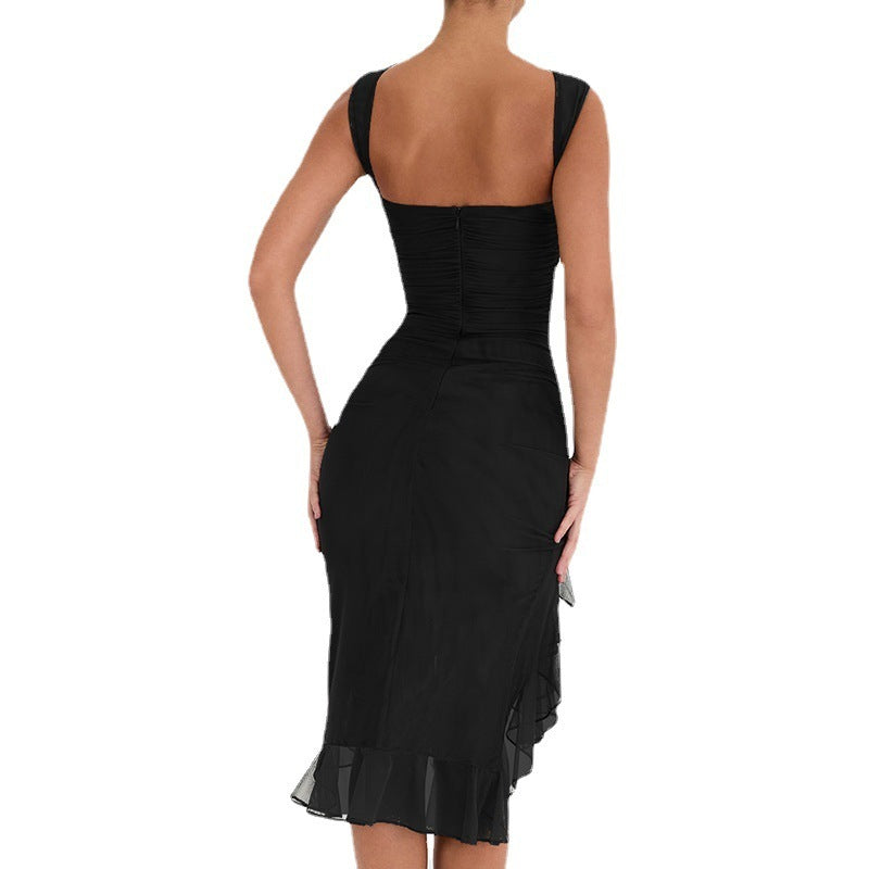 European And American Women's Clothing Midi Dress