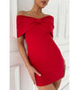 Summer New Sexy Off-neck Casual Dress