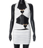 Women's Halter Love Hollow-out Dress Suit