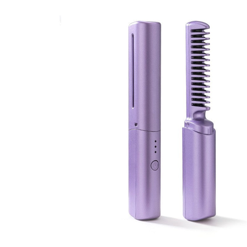 The Professional Wireless Hair Straightener Curler Comb