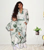 Printed Tie-dye Long-sleeved Sweater Parent-child Suit