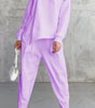 Women's Round Neck Loose And Irregular Long-sleeve Sweater Set
