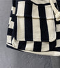 Striped Casual Cargo Shorts Women Hot Pants