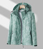 Unisex Printed Hooded Windbreaker – Waterproof, Windproof Zip-Up Jacket