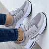 Schnürschuhe für Damen, Keilabsatz, Laufsportschuhe