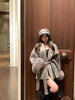 Fashion Plus Size French Elegant Woolen Overcoat