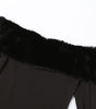 Fur Collar Long Sleeve Off Shoulder Dress