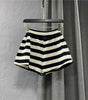 Striped Casual Cargo Shorts Women Hot Pants