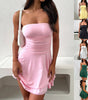 Y2K Tube-top Short Dress Summer Sexy Pleated Tight Dresses For Womens Clothing