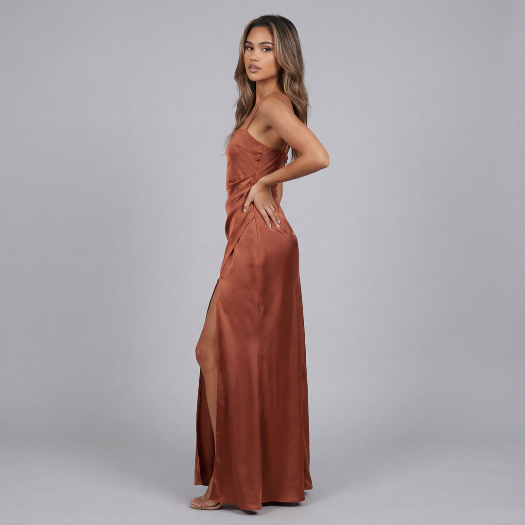 Brenda | Satin Slip Maxi Dress